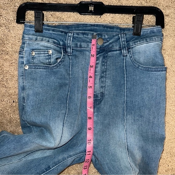 Cider Women’s Front Seam High Waisted Flare Jeans Size Medium 27” - Picture 4 of 9
